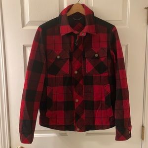 Pendleton Buffalo Plaid Mount Hood Flannel Wool Blend Jacket Mens Small